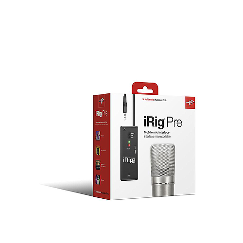 IK Multimedia - Interfaz de Micrófono XLR iRig Pre para iOS y Android Mod.IP-IRIG-PRE-IN