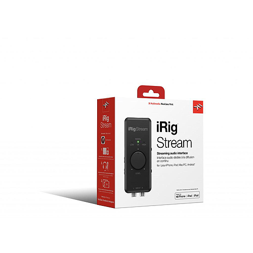 IK Multimedia - Interfaz de Audio de Transmisión iRig Stream Mod.IP-IRIG-STREAM-IN