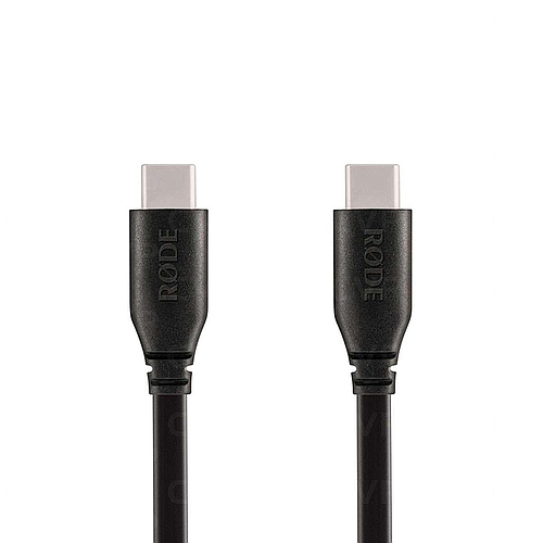 Rode - Cable USB-C a USB-C para Micrófonos, Recto/Recto Tamaño: 1.5 mt. Mod.SC17