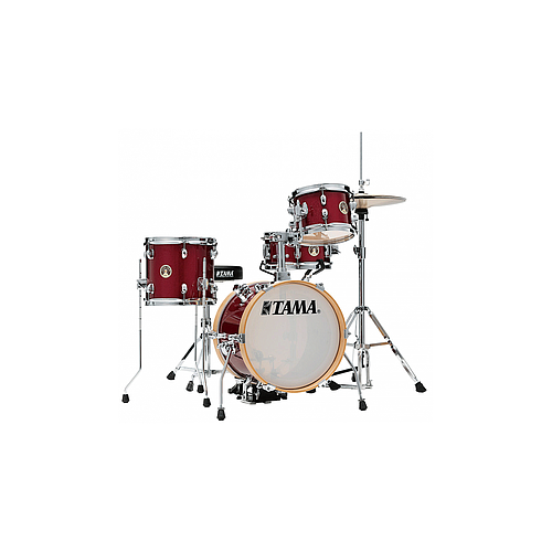 Tama - Batería Club Jam de 4 Piezas con Herrajes, Color: Rojo Mod.LJK44H4-CPM