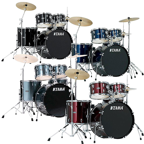 Tama - Batería Stagemaster 5 Piezas con Atriles, Asiento y Platillos Mod.SG52KH6C-__