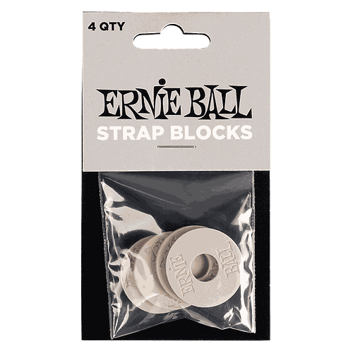 Ernie Ball - 4 Seguros de Plástico para Tahali, Color: Gris Mod.5625