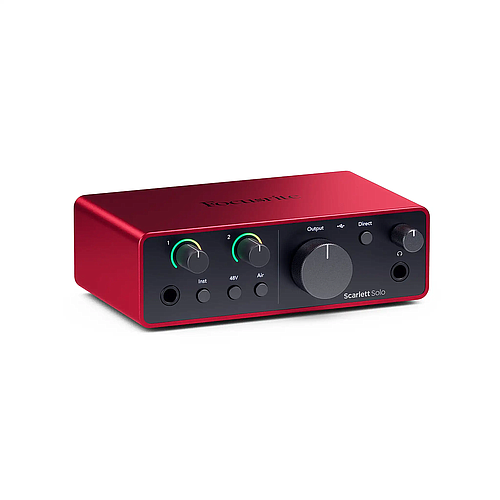 Focusrite - Interfaz de Audio Scarlett Solo 4th Gen Mod.MOSC0032